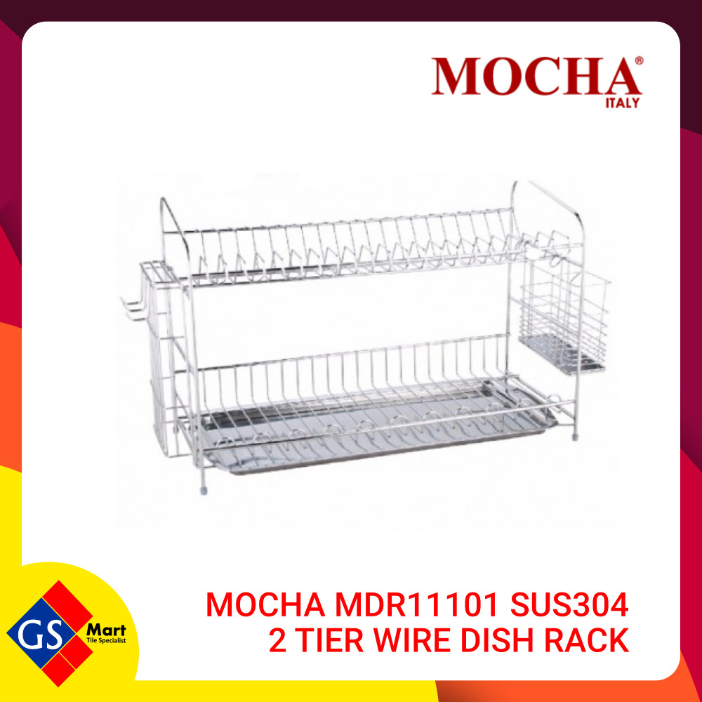 MOCHA MDR11101 SUS304 2 TIER WIRE DISH RACK MOCHA MDR11101 SUS304 2 TIER WIRE DISH RACK