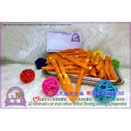 image of Beina Homemade【Salmon Cheese Stick】Dehydrated Pets Treats 100gm