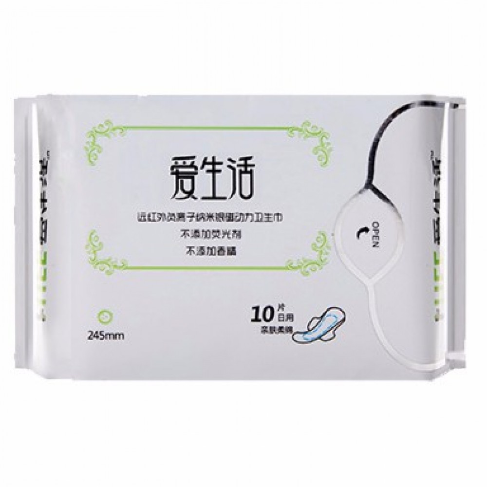 sanitary pads10 PCS (day)Anti-bacteria Nano Disposable Napkin负离子卫生棉