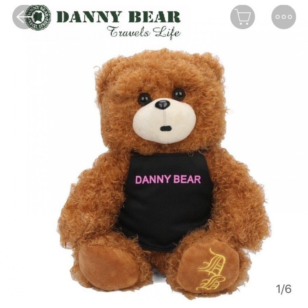 Danny Bear Sitting Apron Stuffed Bear 30cm Danny Bear Sitting Apron Stuffed Bear 30cm