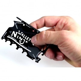 image of NINJA CARD BEER OPENED TOOLS Cell PHONE STAND Travel Wallet Card TSB