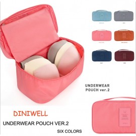 image of Storage Bag Waterproof Compact Travel Organizer Bra Organizer Toiletry Pouch