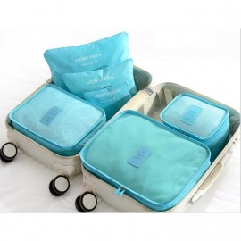 image of 6Pcs Korean Style Travel Storage Bag High Capacity Clothes Organization Pouch TSB