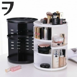 image of VFACTORY Cosmetic Makeup Box 360 Degree Rotation Organizer Display Rack Storage