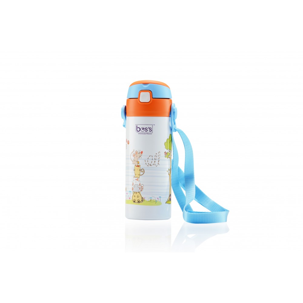 Bos's Elly Vacuum Bottle W/Strap 350ML Bos's Elly Vacuum Bottle W/Strap 350ML