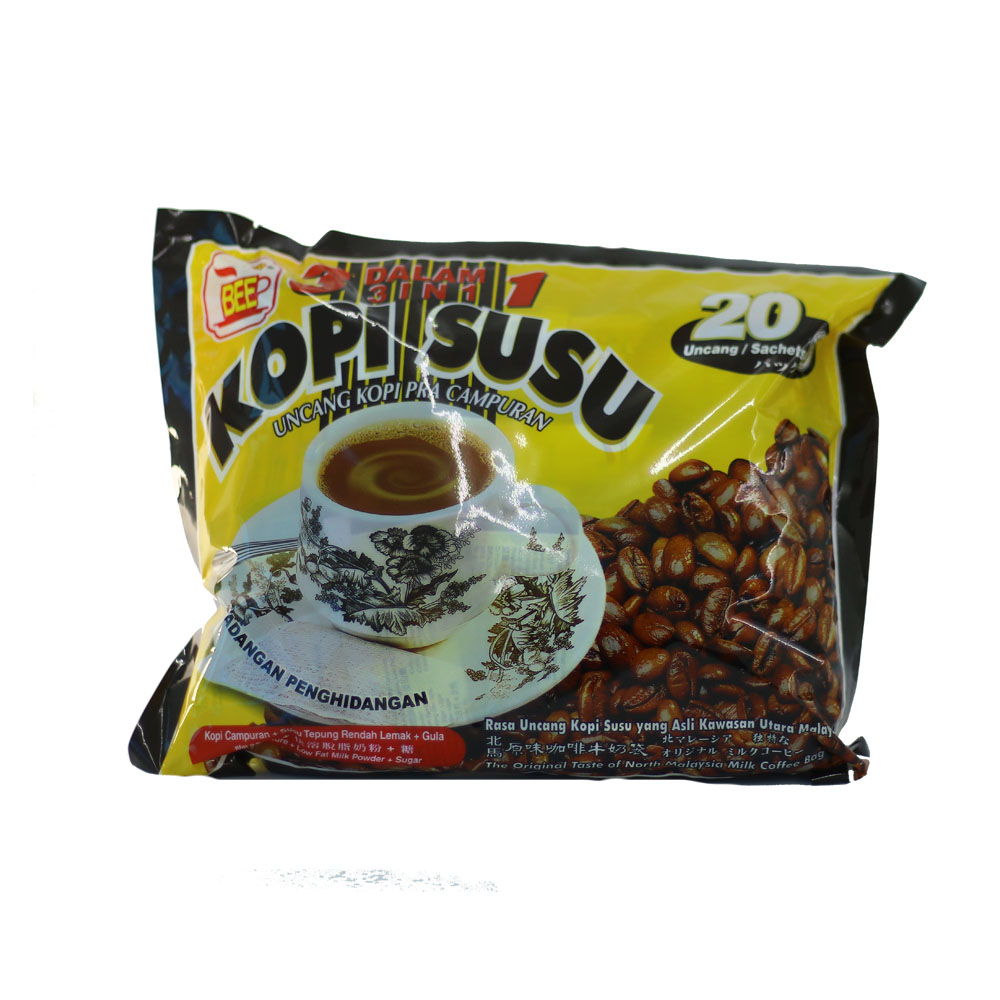 BEE Coffee 3 in 1 Kopi Susu (20 Sachets)