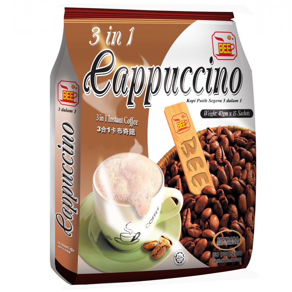 BEE 3 in 1 Instant Cappuccino (15 Sachets)