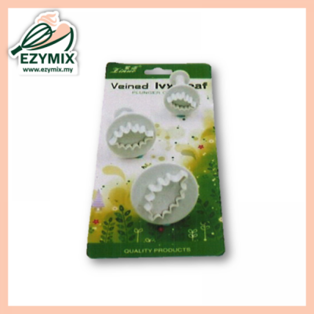 ExyMix 3Pcs Veined Lvy Leaf Plunger Cutter (15-ZN544) ExyMix 3Pcs Veined Lvy Leaf Plunger Cutter (15-ZN544)