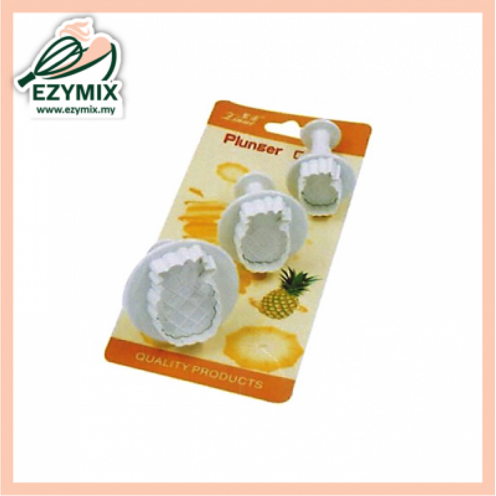 EzyMix 3Pcs Pineapple Plunger Cutter (15-ZN2029) EzyMix 3Pcs Pineapple Plunger Cutter (15-ZN2029)