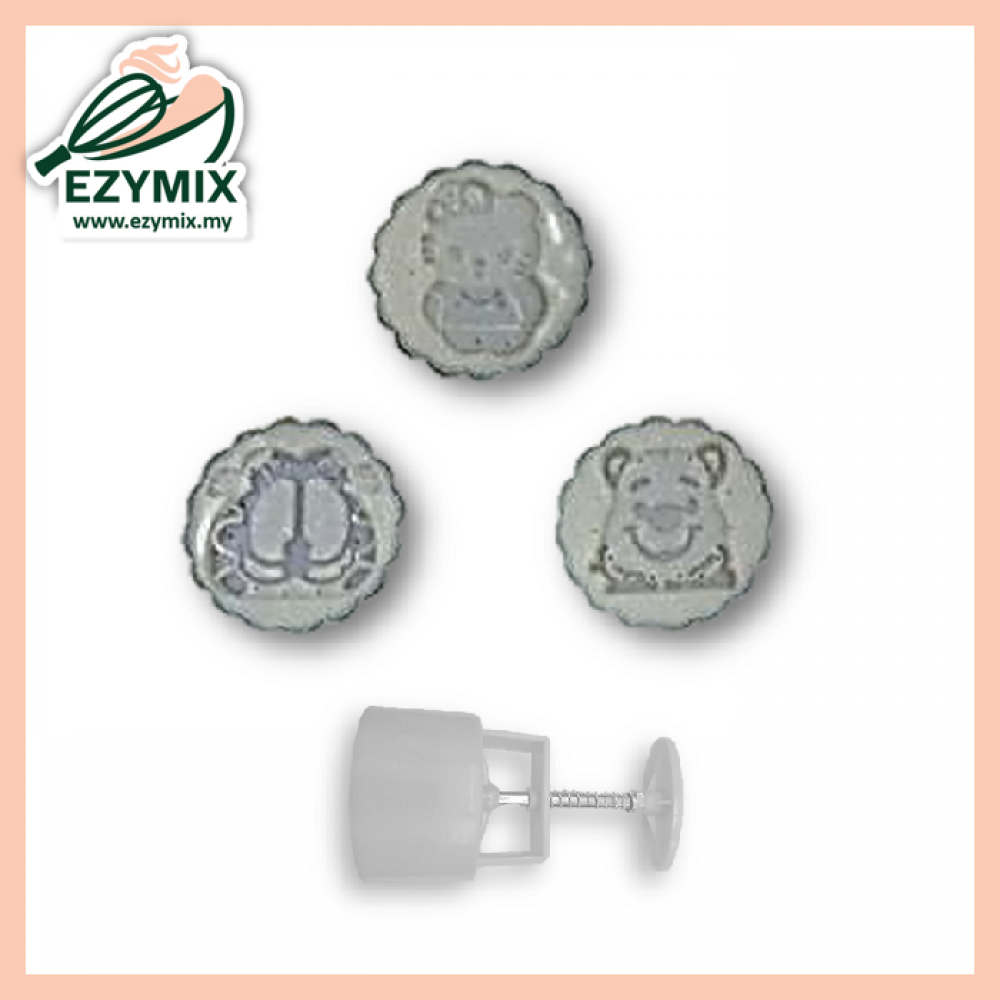 EzyMix 125gm 3pcs RDMooncake Mould (18-125R/3H) EzyMix 125gm 3pcs RDMooncake Mould (18-125R/3H)