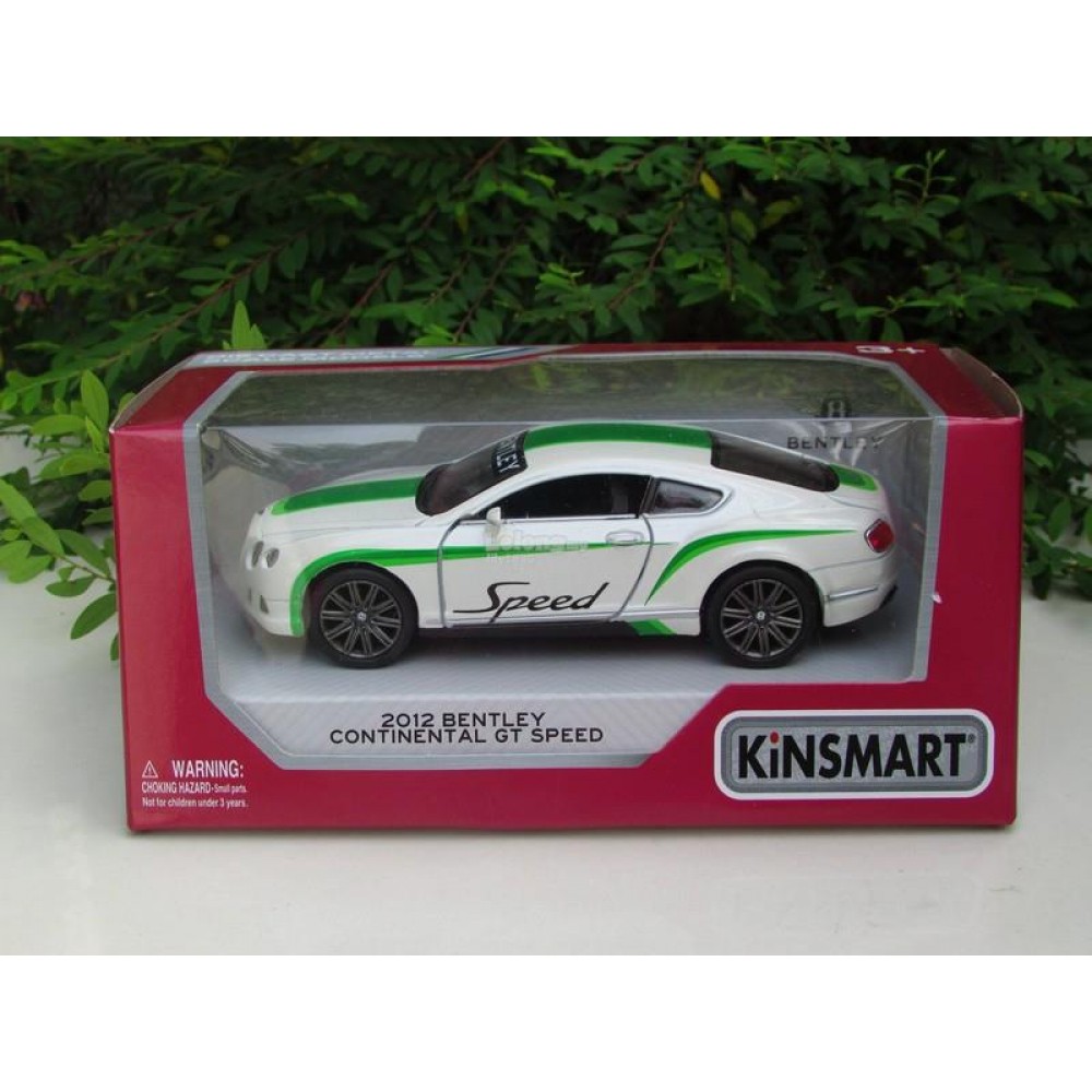 Kinsmart 1:38 Die-cast 2012 Bentley Continental GT Speed Printing Car Model with Box