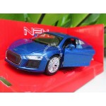 Welly 1:34-1:39 Die-cast 2016 Audi R8 V10 Car Blue Color Model Collection 