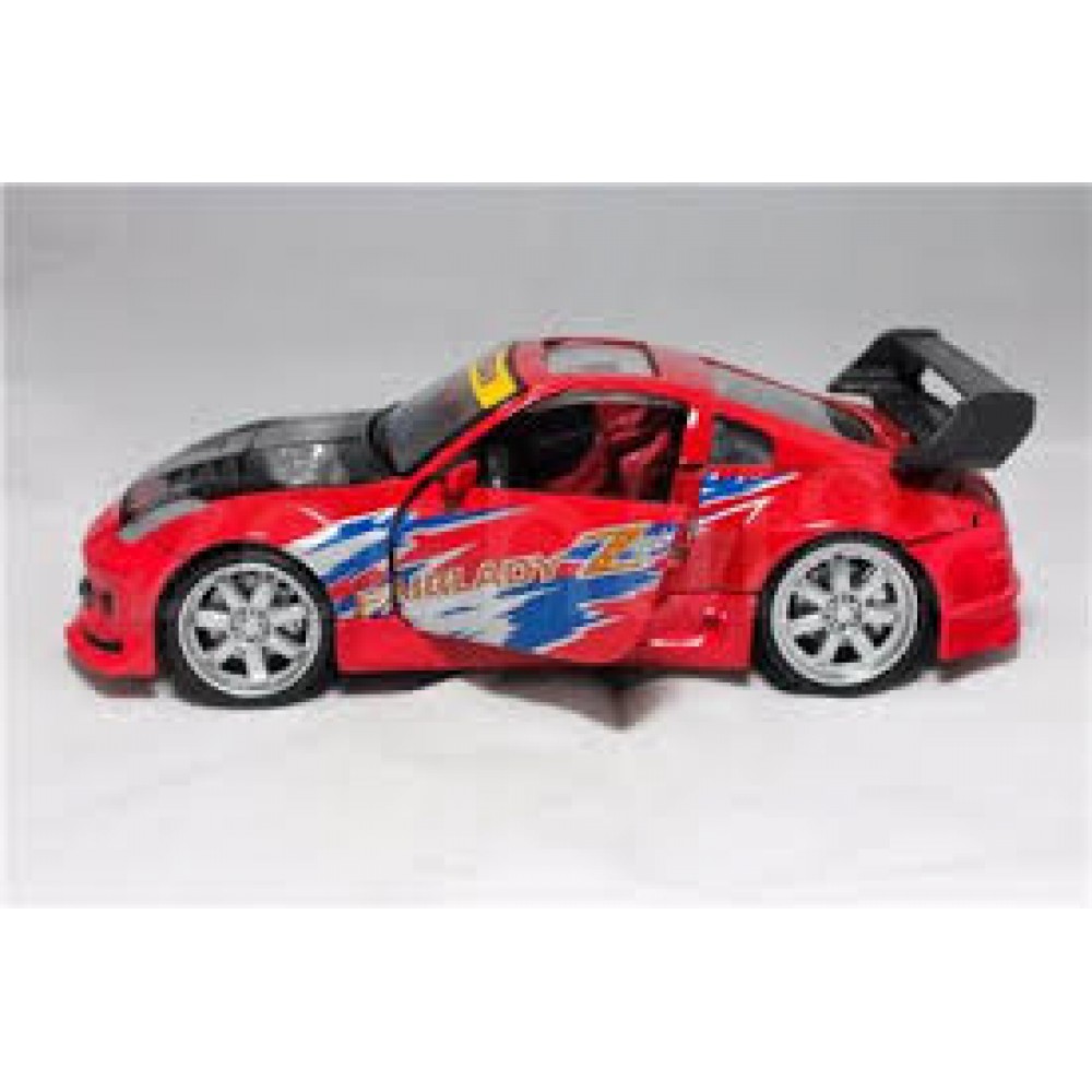 Newray 1:24 DIECAST Nissan Fairlady 350Z Car Red Color Model Newray 1:24 DIECAST Nissan Fairlady 350Z Car Red Color Model
