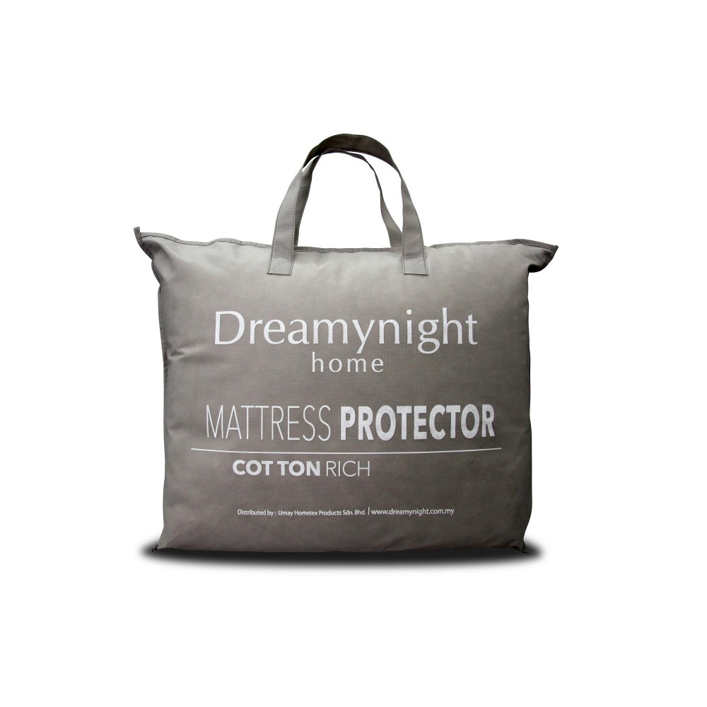 Dreamynight Cotton Rich Elastic Mattress Protector Dreamynight Cotton Rich Elastic Mattress Protector