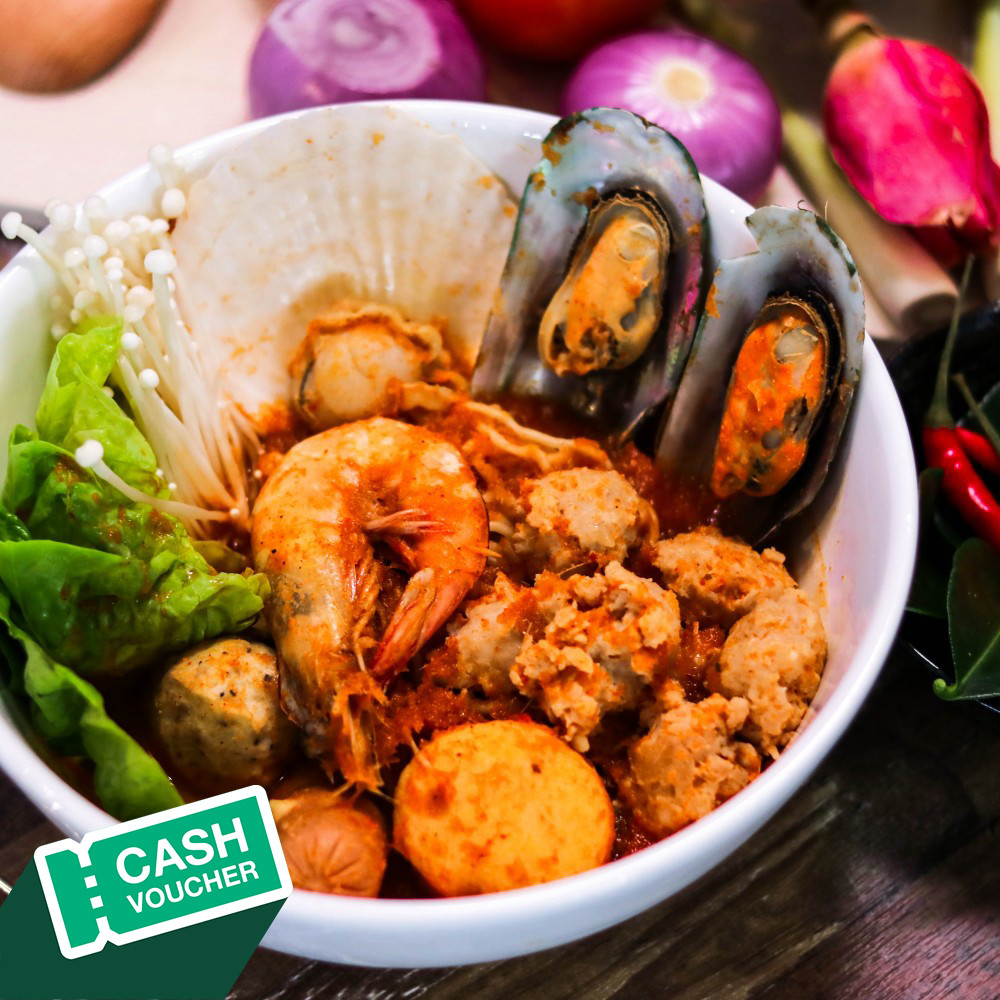 image of RM 30 Cash Voucher for Tomyum Noodle + Free two (2) drinks