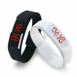 image of Touch Screen Magnetic Waterproof Children Adult LED Band Watch