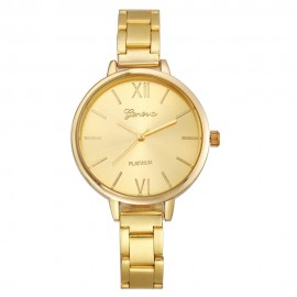 image of Geneva Small Stainless Steel Women's Fashion Watch (Silver/Gold/Rose)