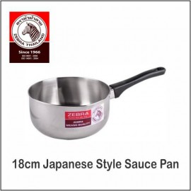 image of (100% Original) Zebra Stainless Steel 18cm Japanese Style Sauce Pan