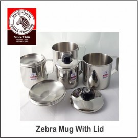 image of (100% Original) Zebra Stainless Steel Mug With Lid (9/10/11/12/14cm)