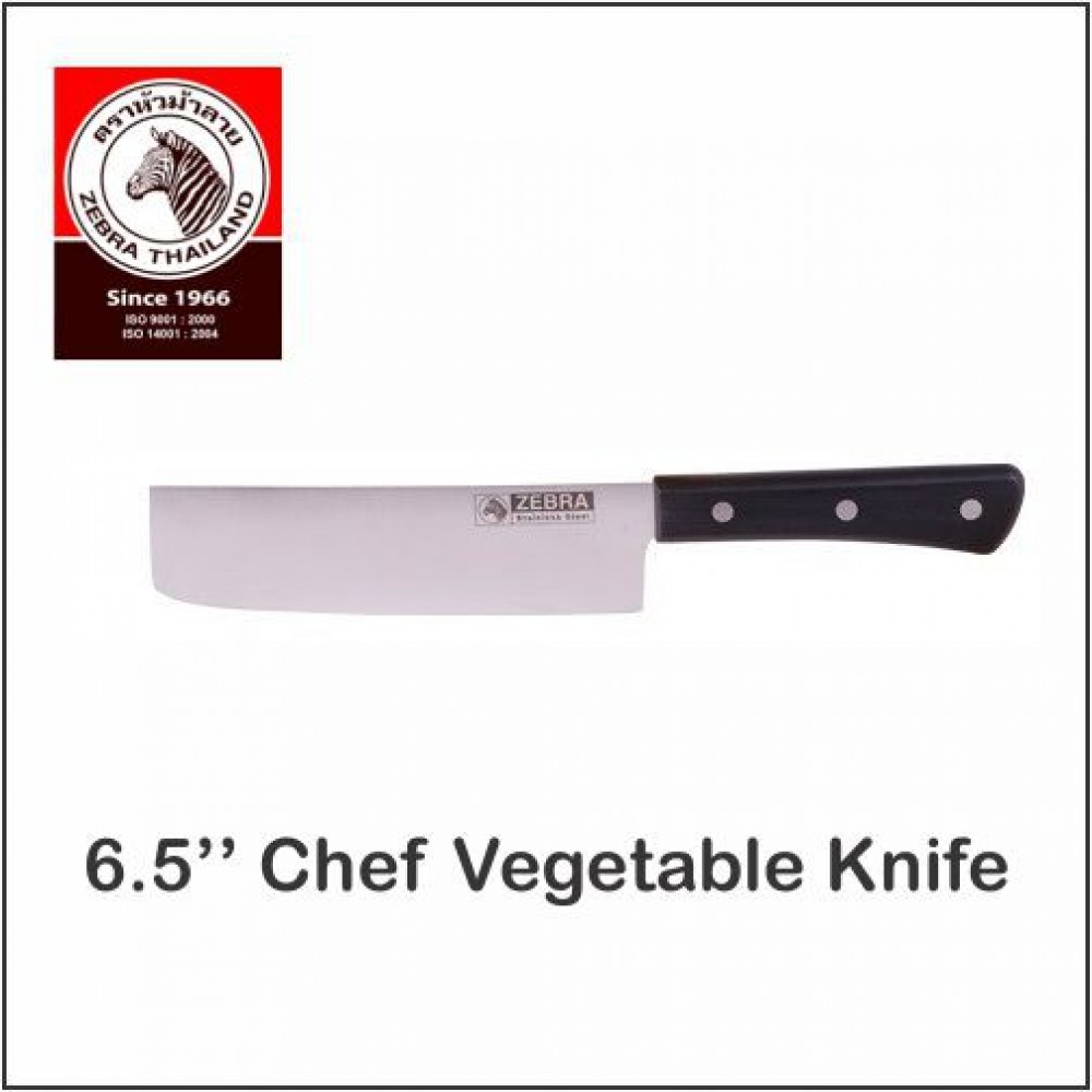 (100% Original) Zebra Stainless Steel 6.5" Chef Vegetable Knife (100% Original) Zebra Stainless Steel 6.5" Chef Vegetable Knife