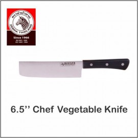 image of (100% Original) Zebra Stainless Steel 6.5" Chef Vegetable Knife