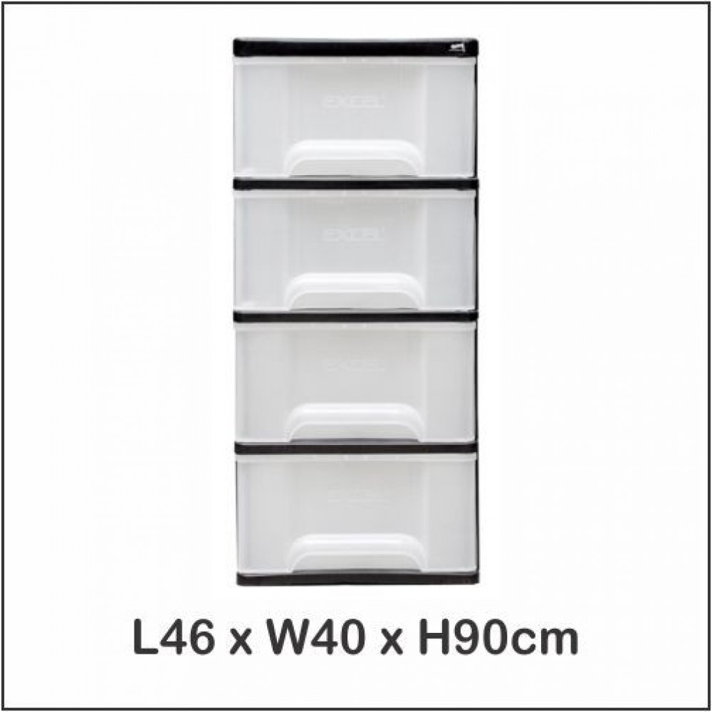 Century 4 Tier Plastic Drawer / Cloth Cabinet / Storage Cabinet 1740 Century 4 Tier Plastic Drawer / Cloth Cabinet / Storage Cabinet 1740