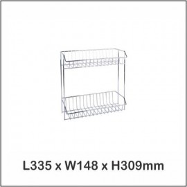 image of Harmoni Stainless Steel Multi Purpose Rack / Dish Rack / Shampoo Rack