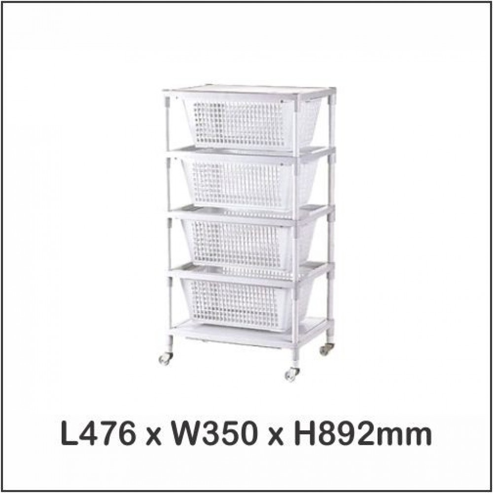 System Rack 4 Tier / Multi Purpose Rack / Storage With Wheels A-32 System Rack 4 Tier / Multi Purpose Rack / Storage With Wheels A-32