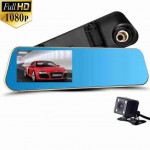 【Ready Stock】 Full HD 1080P Dual Lens Rear View Video Car Cam Recorder