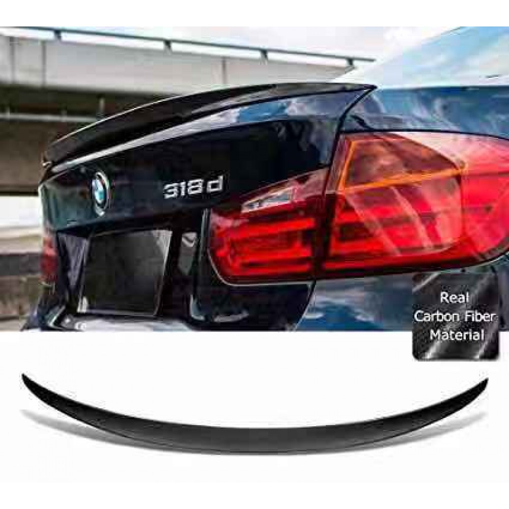 BMW F30 MP Style Carbon Fiber Car Body Kit Rear Trunk Spoiler Lip Wing