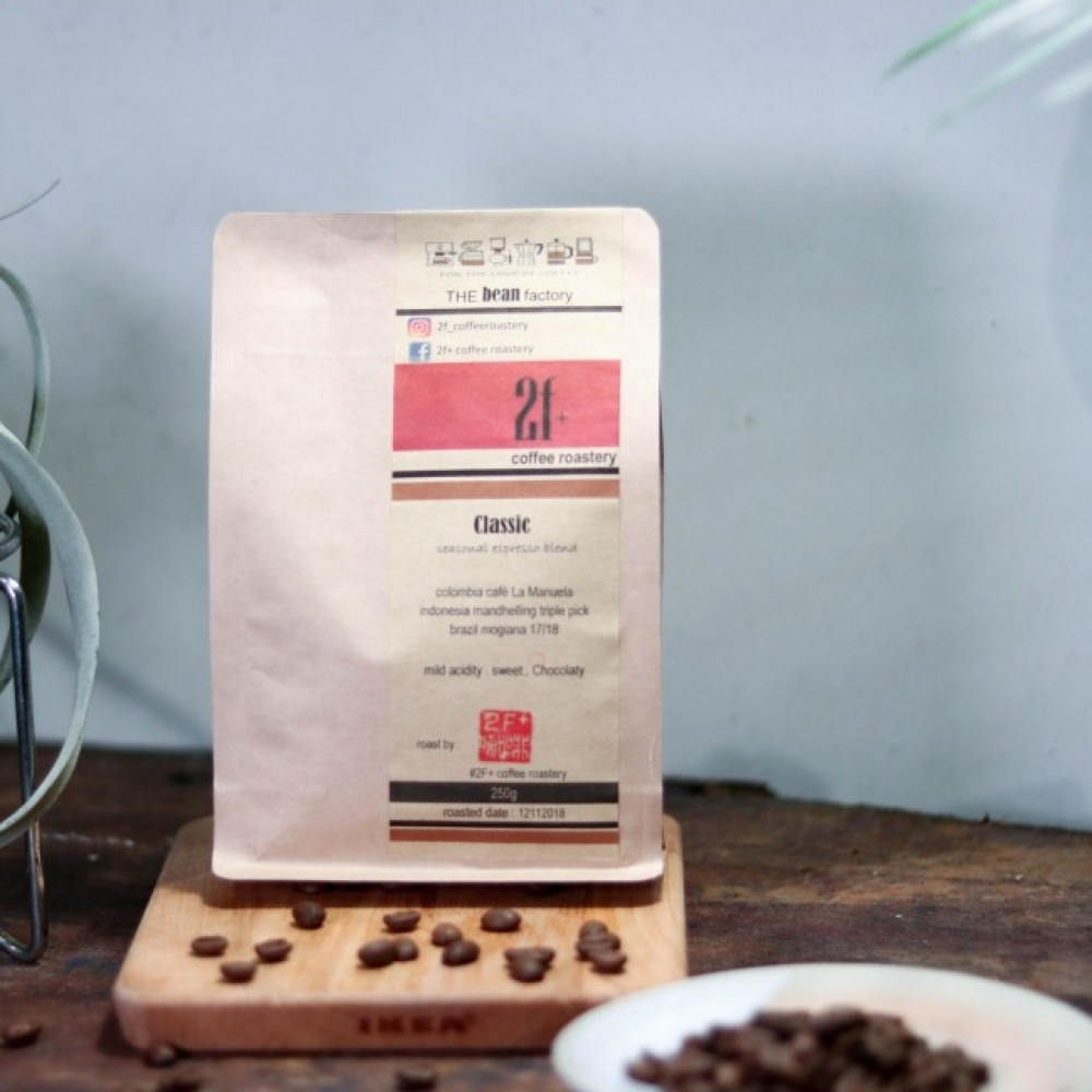 Pre-order Fresh Roast Coffee Bean (250 Gram) by 2F+ Coffee Roastery 