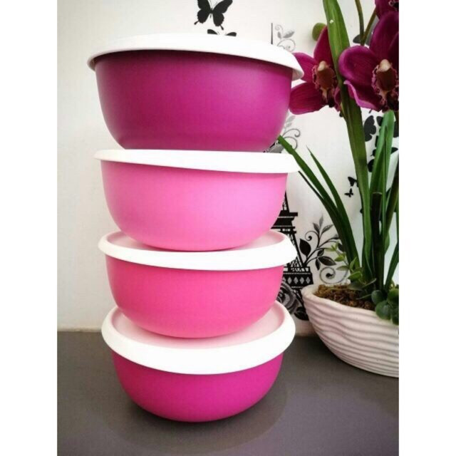 Tupperware Pink Blossom Bowl Tupperware Pink Blossom Bowl