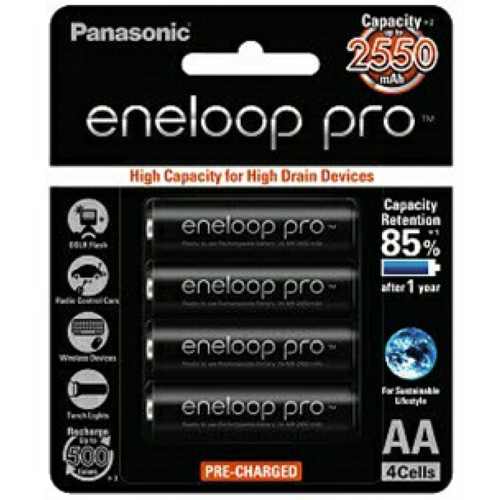 Panasonic Eneloop Pro AA Rechargeable 2550mAh Battery