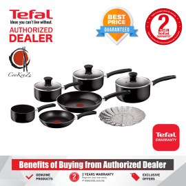image of PREMIUM Tefal Delight 7 piece Non Stick Cookware Set Pot Pan Frypan B020S744