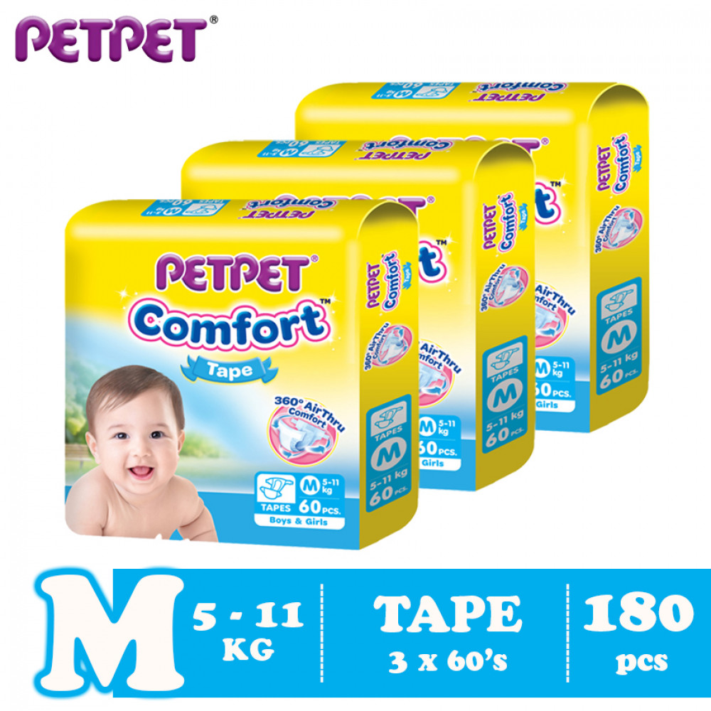 Petpet Comfort Tape Mega Pack -3 pack (M180 /L150/XL120) Petpet Comfort Tape Mega Pack -3 pack (M180 /L150/XL120)