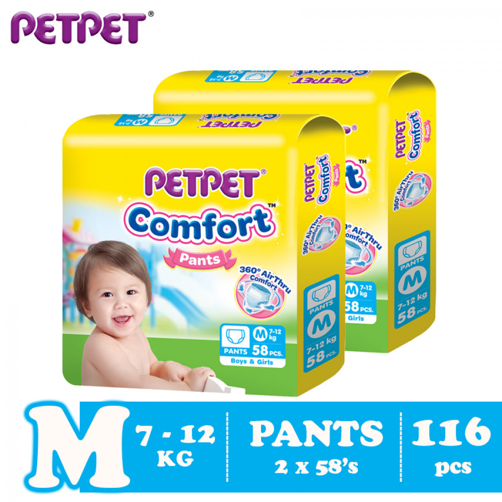 Petpet Comfort Pants Jumbo Pack -2 pack (M116/ L92/XL80/XXL68) Petpet Comfort Pants Jumbo Pack -2 pack (M116/ L92/XL80/XXL68)