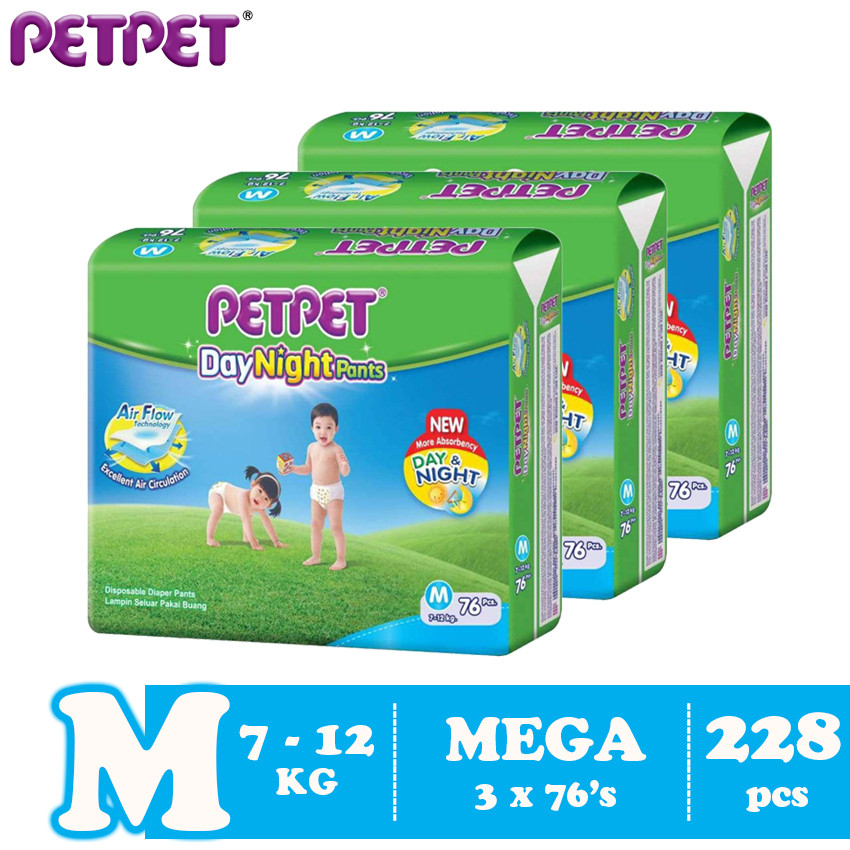 Petpet DayNight Pants Mega Pack-3 pack (M228/L198 / XL168/XXL144) Petpet DayNight Pants Mega Pack-3 pack (M228/L198 / XL168/XXL144)