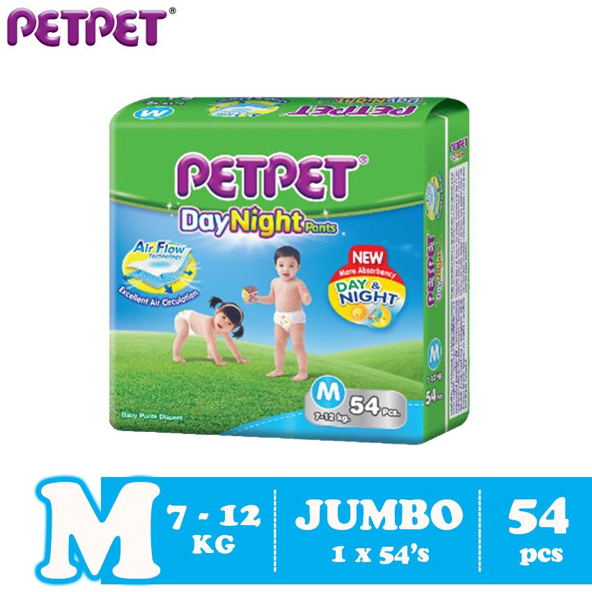 image of Petpet DayNight Pants Jumbo Pack (M54/L46/XL40/XXL32)