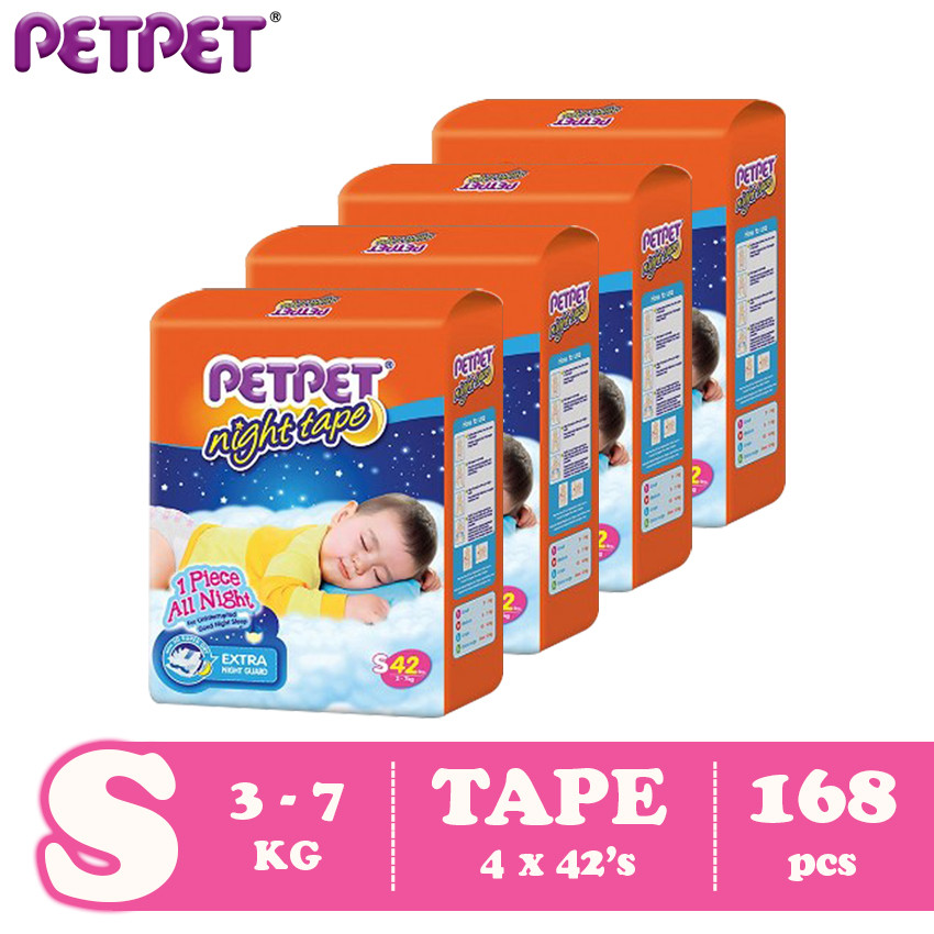 Petpet Night Tape Jumbo Pack- 4 pack (S168/M160 / L128/XL120) Petpet Night Tape Jumbo Pack- 4 pack (S168/M160 / L128/XL120)