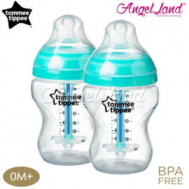 image of Tommee Tippee CTN Adcanved Anti-Colic Plus Bottle Twin - 260ml/9oz