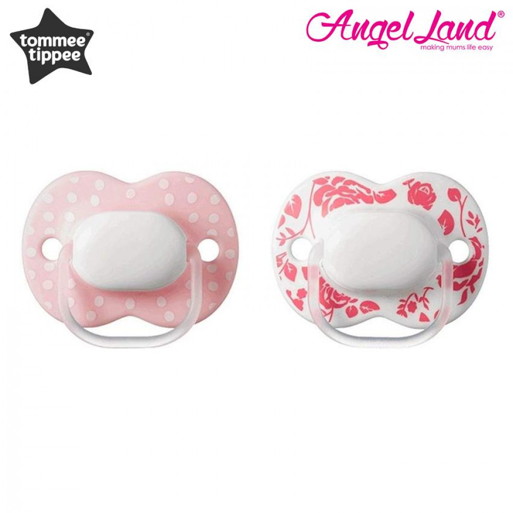 Tommee Tippee Little London Soother 0-6 months - 2 Pack (Pink Red Pack) Tommee Tippee Little London Soother 0-6 months - 2 Pack (Pink Red Pack)