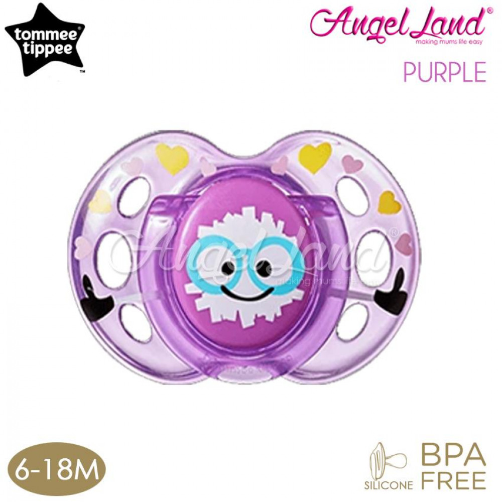 Tommee Tippee Closer to Nature Air Style Soother - 1pk (433375/38 / 433377/38) Purple - 433377/38 (6-18m) Tommee Tippee Closer to Nature Air Style Soother - 1pk (433375/38 / 433377/38) Purple - 433377/38 (6-18m)