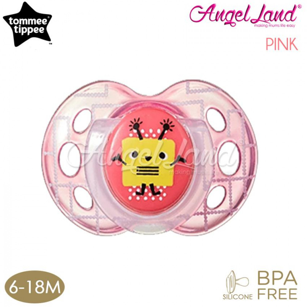 Tommee Tippee Closer to Nature Air Style Soother - 1pk (433375/38 / 433377/38) Pink - 433377/38 (6-18m) Tommee Tippee Closer to Nature Air Style Soother - 1pk (433375/38 / 433377/38) Pink - 433377/38 (6-18m)