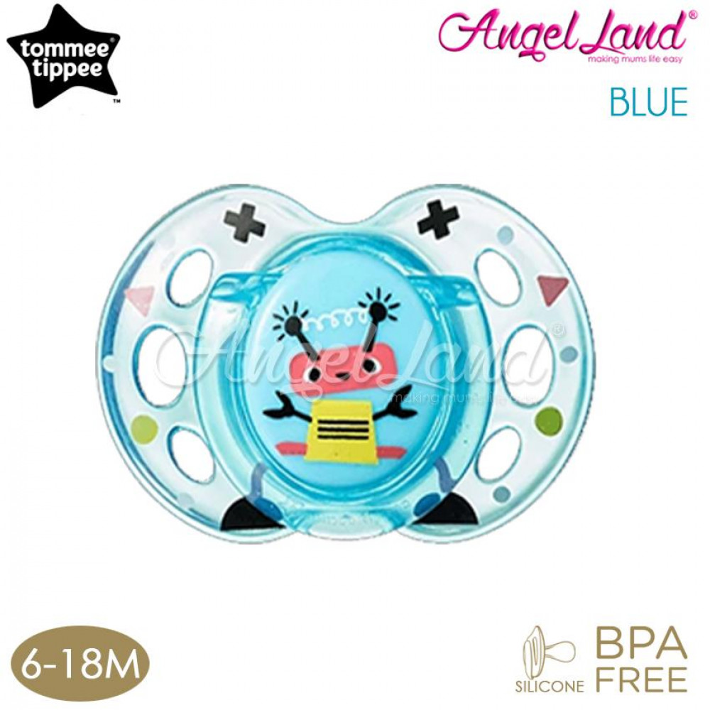 Tommee Tippee Closer to Nature Air Style Soother - 1pk (433375/38 / 433377/38) Blue - 433377/38 (6-18m) Tommee Tippee Closer to Nature Air Style Soother - 1pk (433375/38 / 433377/38) Blue - 433377/38 (6-18m)