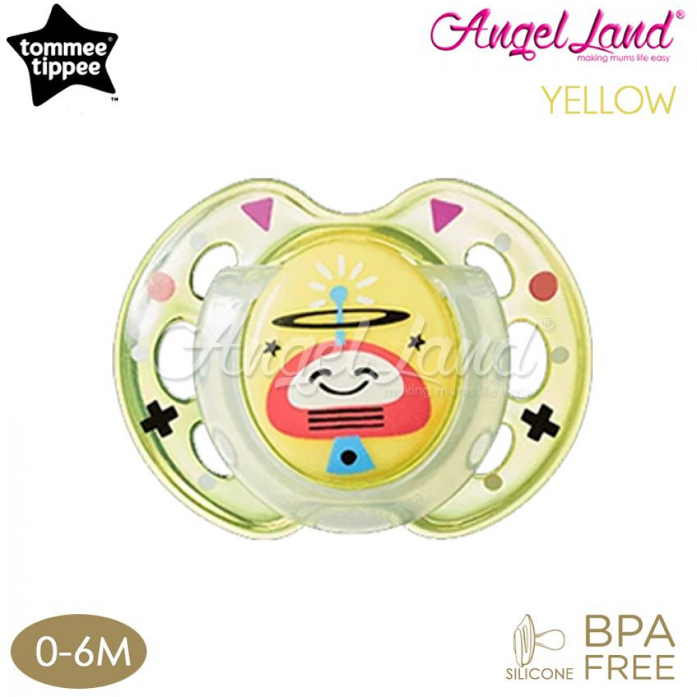 Tommee Tippee Closer to Nature Air Style Soother - 1pk (433375/38 / 433377/38) Yellow - 433375/38 (0-6m) Tommee Tippee Closer to Nature Air Style Soother - 1pk (433375/38 / 433377/38) Yellow - 433375/38 (0-6m)
