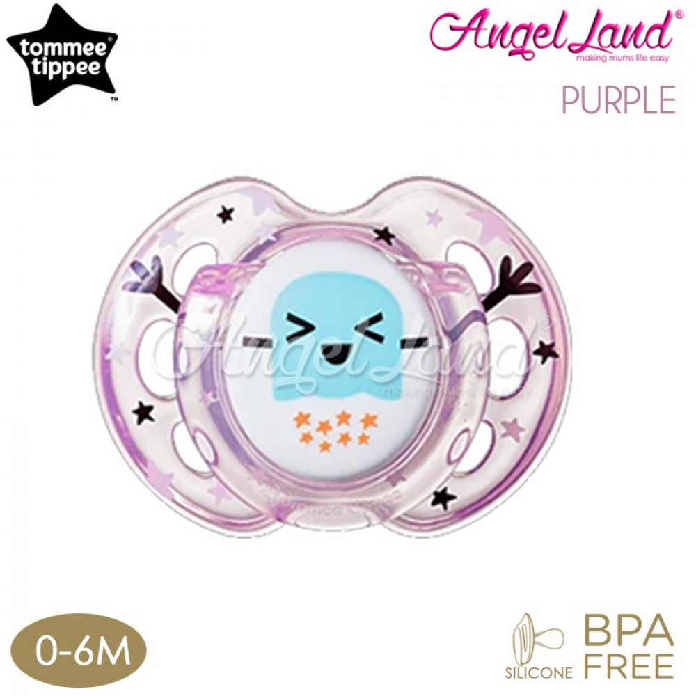 Tommee Tippee Closer to Nature Air Style Soother - 1pk (433375/38 / 433377/38) Purple - 433375/38 (0-6m) Tommee Tippee Closer to Nature Air Style Soother - 1pk (433375/38 / 433377/38) Purple - 433375/38 (0-6m)