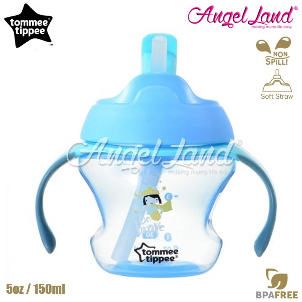 Tommee Tippee First Straw Cup 5oz/150ml (9m+) Blue Tommee Tippee First Straw Cup 5oz/150ml (9m+) Blue