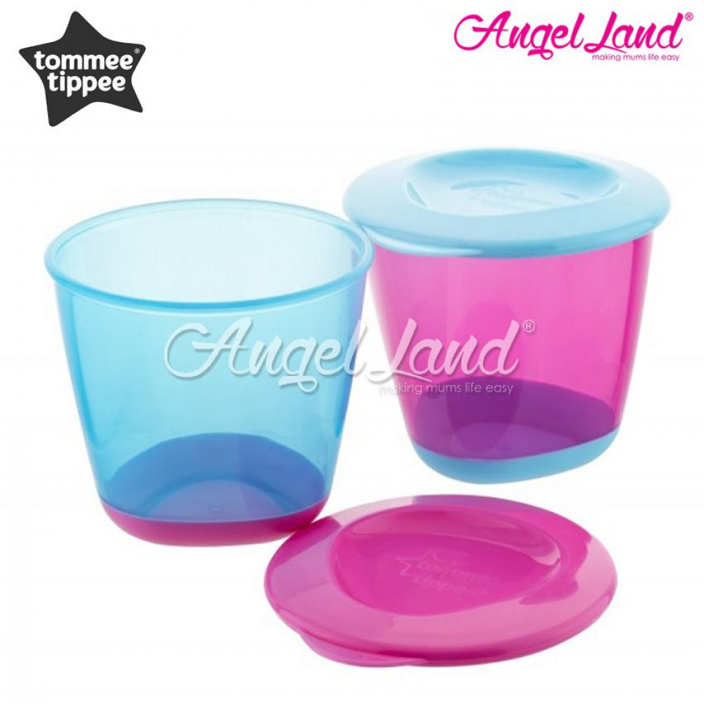 Tommee Tippee Explora 2 Pop Up Weaning Pot 4m+ - 446502/38 pink/blue Tommee Tippee Explora 2 Pop Up Weaning Pot 4m+ - 446502/38 pink/blue