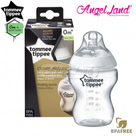 image of Tommee Tippee Closer To Nature PP Bottle 260ml Single - 421113/38