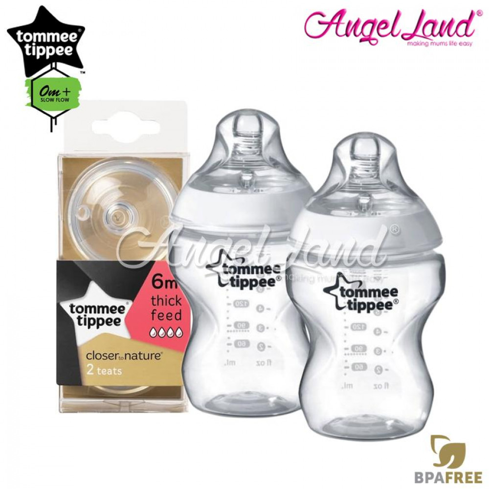 Tommee Tippee Closer To Nature PP Bottle 260ml/9oz Twin Pack-422112/38 + Tommee Tippee Closer To Nature Teat (2pcs/pack) Y Flow 422142/38 Tommee Tippee Closer To Nature PP Bottle 260ml/9oz Twin Pack-422112/38 + Tommee Tippee Closer To Nature Teat (2pcs/pack) Y Flow 422142/38